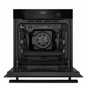 Электрический духовой шкаф Maunfeld EOEM.769B3 Black  с открытой дверцей