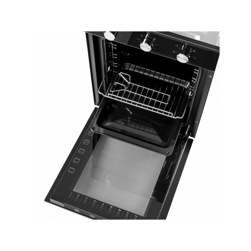 Электрический духовой шкаф Maunfeld EOEC.516B Black с противнем и решеткой