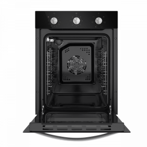 Электрический духовой шкаф Maunfeld EOEC.516B Black с открытой дверцей