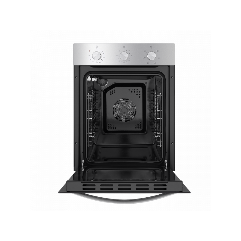Электрический духовой шкаф Maunfeld EOEC.516S Inox с открытой дверцей
