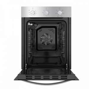 Электрический духовой шкаф Maunfeld EOEC.516S Inox с открытой дверцей