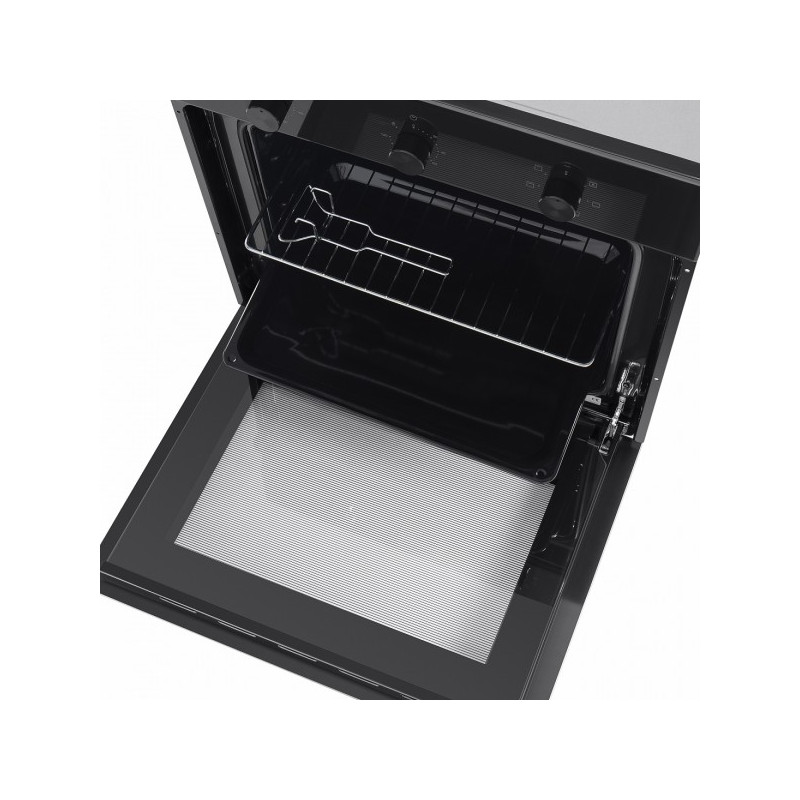 Электрический духовой шкаф Maunfeld EOEC.586B2 Black противень и решетка