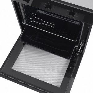 Электрический духовой шкаф Maunfeld EOEC.586B2 Black противень и решетка