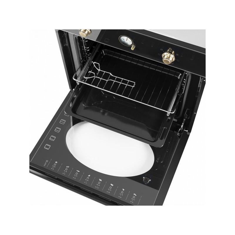 Электрический духовой шкаф Maunfeld EOEFG.566RBG.RT  Black противень и решетка