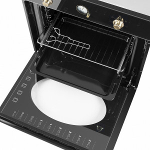 Электрический духовой шкаф Maunfeld EOEFG.566RBG.RT  Black противень и решетка