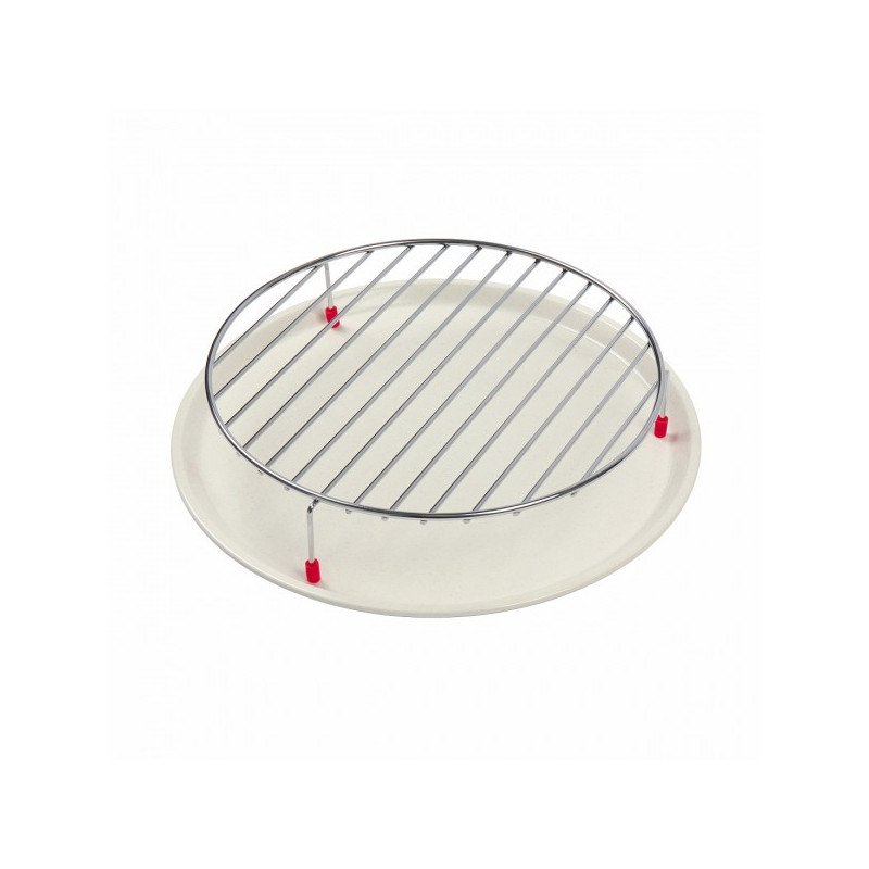 Керамический поодон и круглая решетка для гриля электрического духового шкафа Maunfeld MCMO.44.9GB Black