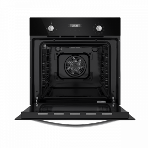 Электрический духовой шкаф Maunfeld EOEM.589B Black с открытой дверцей