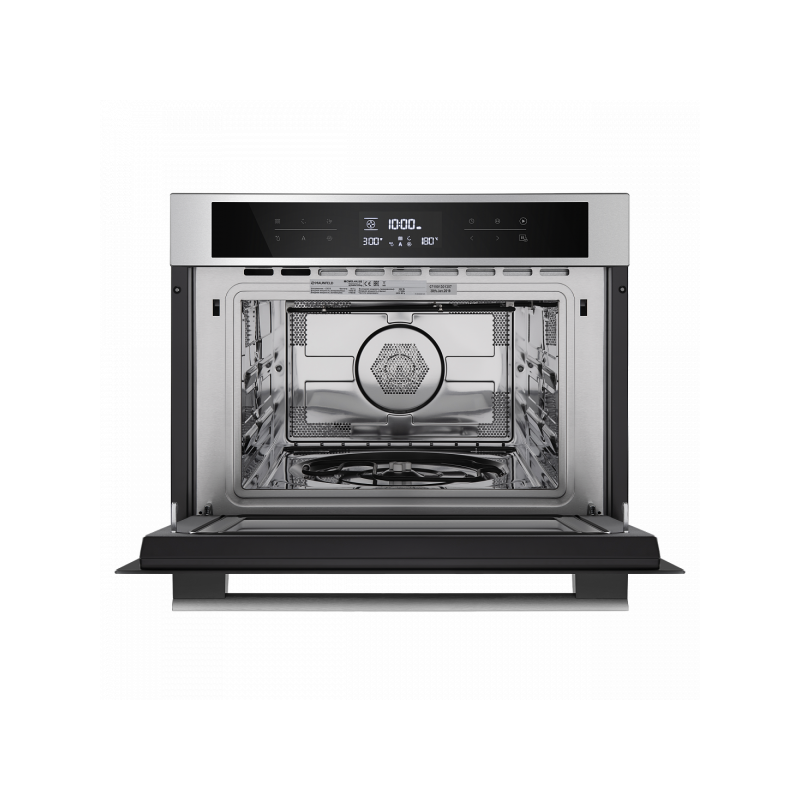 Электрический духовой шкаф Maunfeld MCMO.44.9S Inox с открытой дверцей