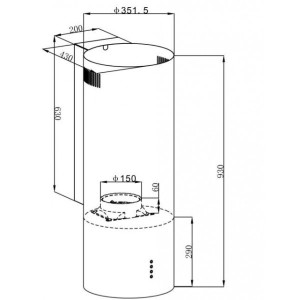 Вытяжка Maunfeld Lee Wall 39 Inox