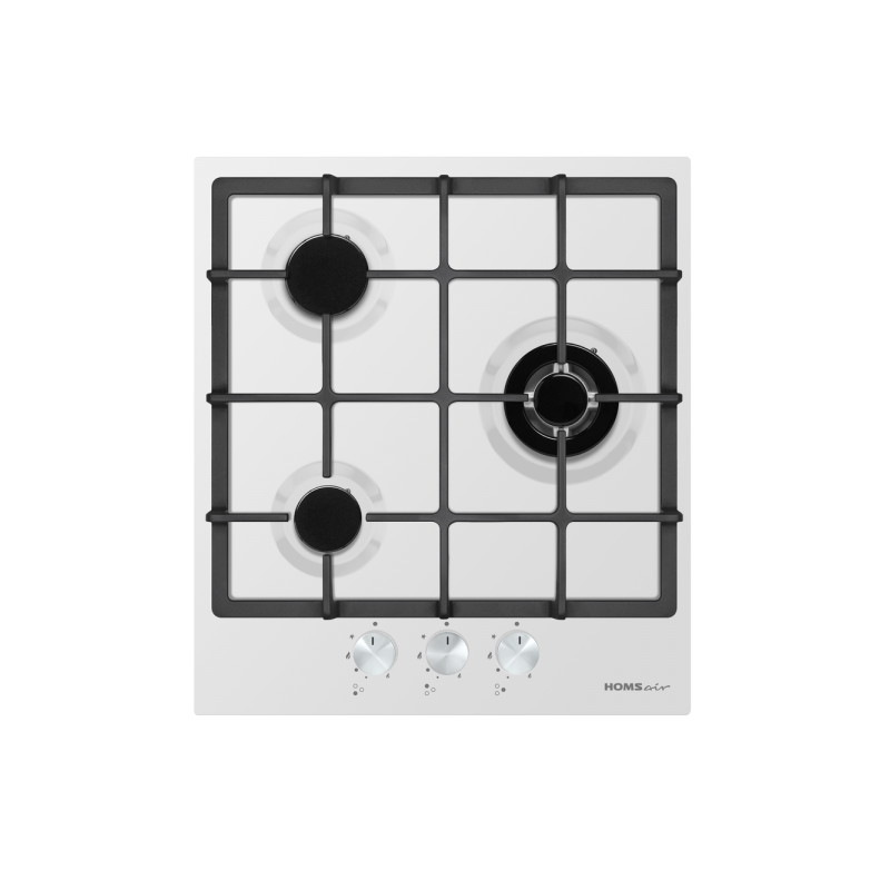 Газовая варочная панель HOMSair HGE433TGCWH White