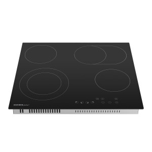 Электрическая варочная панель HOMSair HV64SMDBK Black вид сверху