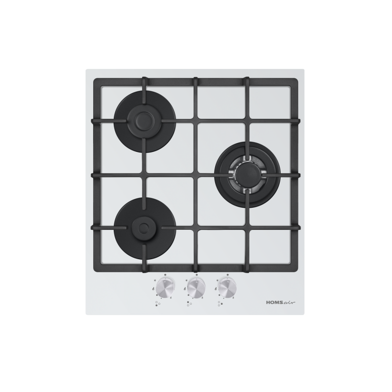 Газовая варочная панель HOMSair HGG433TGCWH White