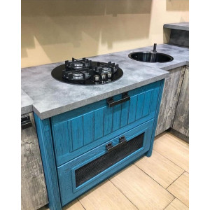 Газовая варочная панель Maunfeld EGHG.43.23CB/G Black на столешнице