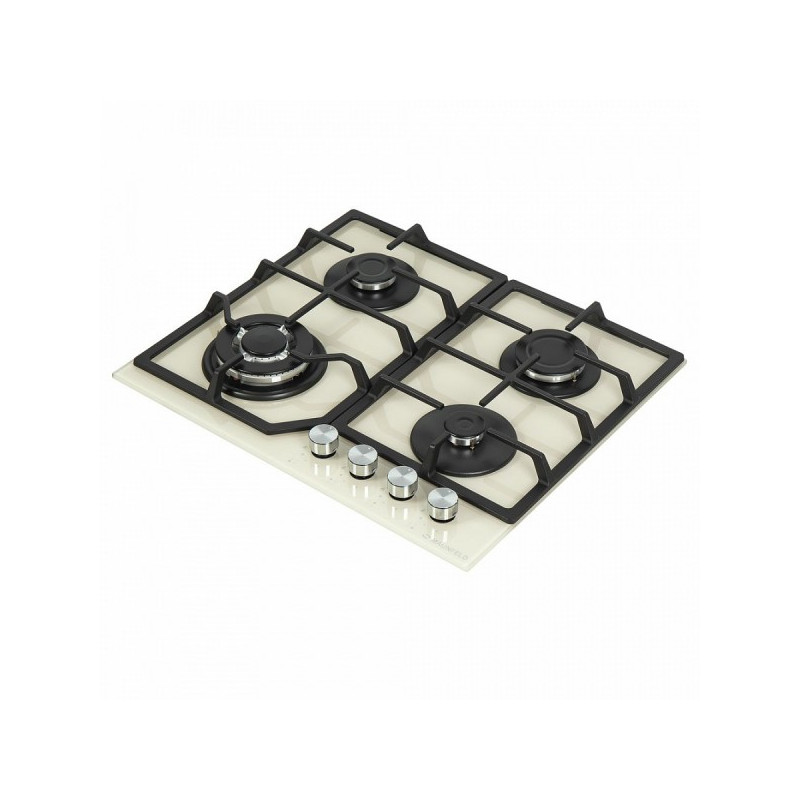 Газовая варочная панель Maunfeld EGHG.64.43CBG/G Ivory вид сбоку