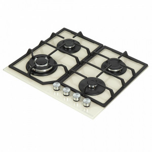 Газовая варочная панель Maunfeld EGHG.64.43CBG/G Ivory вид сбоку