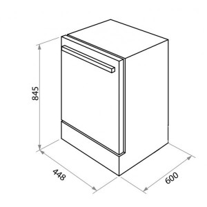 Посудомоечная машина Maunfeld MWF08B размеры