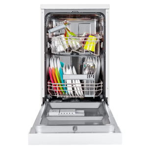 Посудомоечная машина Maunfeld MWF08S с загруженной посудой