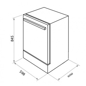 Посудомоечная машина Maunfeld MWF12S размеры