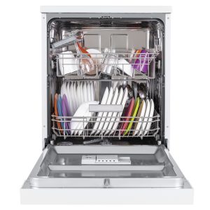 Посудомоечная машина Maunfeld MWF12S с загруженной посудой