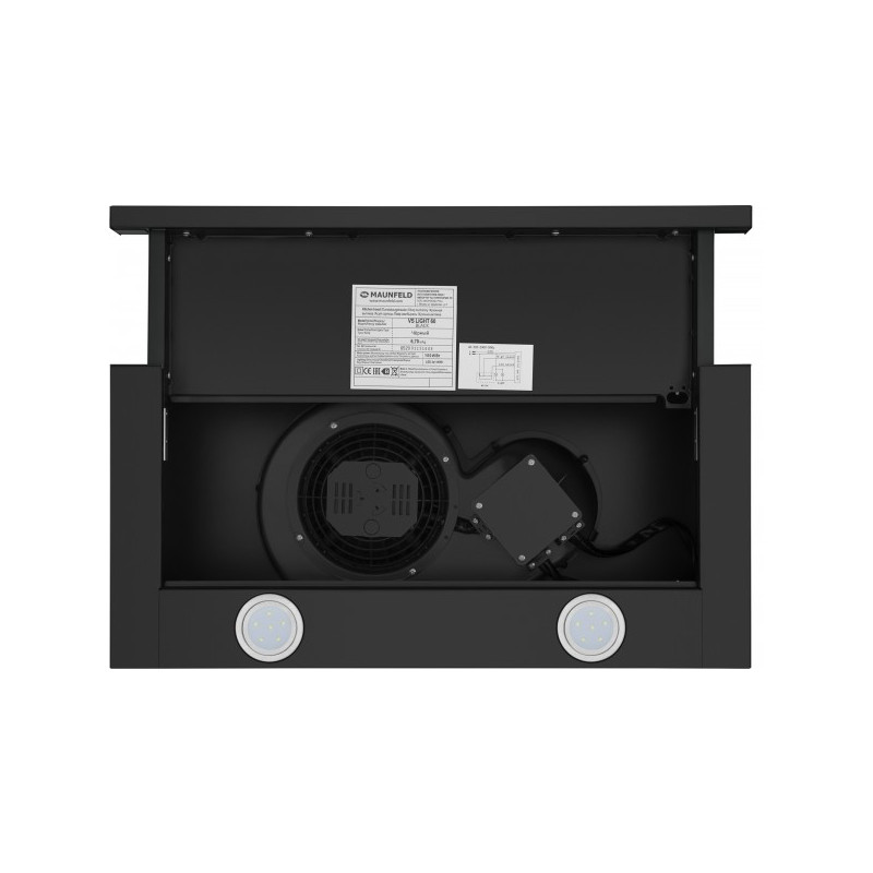 Вытяжка Maunfeld VS Light Glass 60 Black внутри