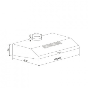 Вытяжка Maunfeld MP-1 60 Inox размер