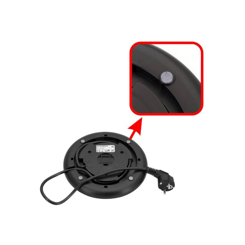 Отсек для шнура электрочайника Maunfeld MFK-647BK