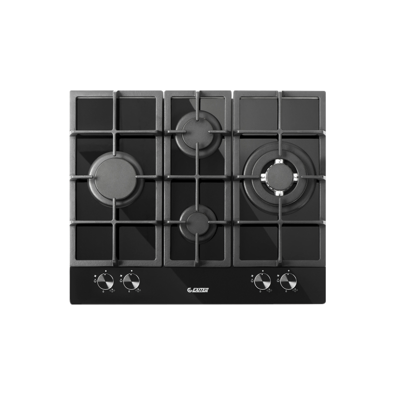 Газовая варочная панель Exiteq PF 640 STGB-E/A Black