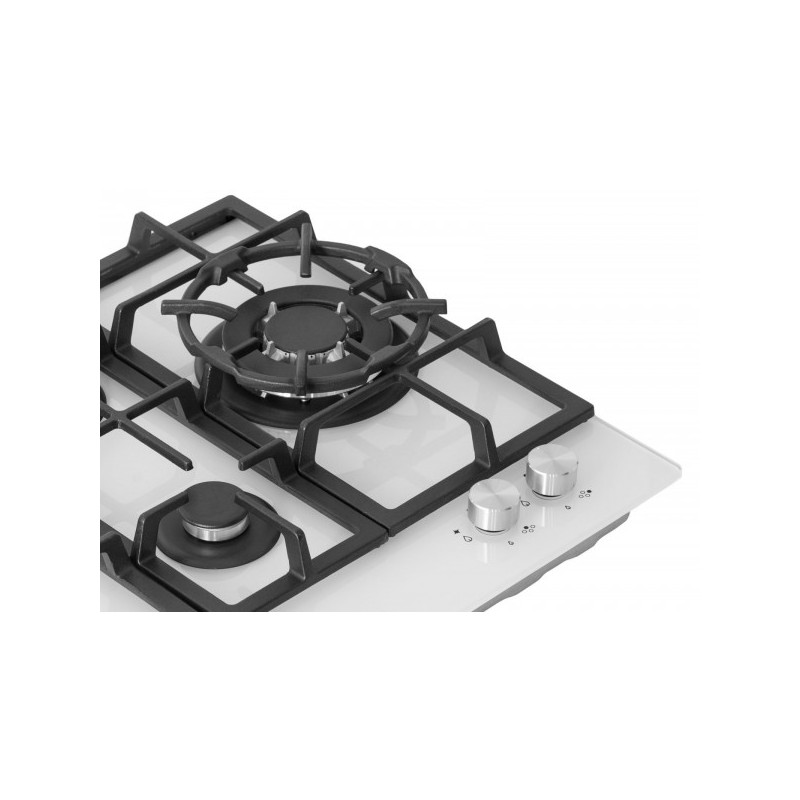 Газовая варочная панель Exiteq PF 640 STGW-E/A White с WOK-конфоркой