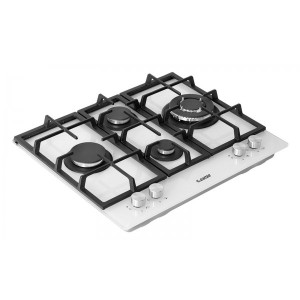 Газовая варочная панель Exiteq PF 640 STGW-E/A White вид сбоку