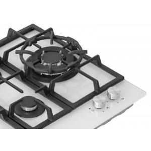 Газовая варочная панель Exiteq PF 640 STGW-E/A White с WOK-конфоркой