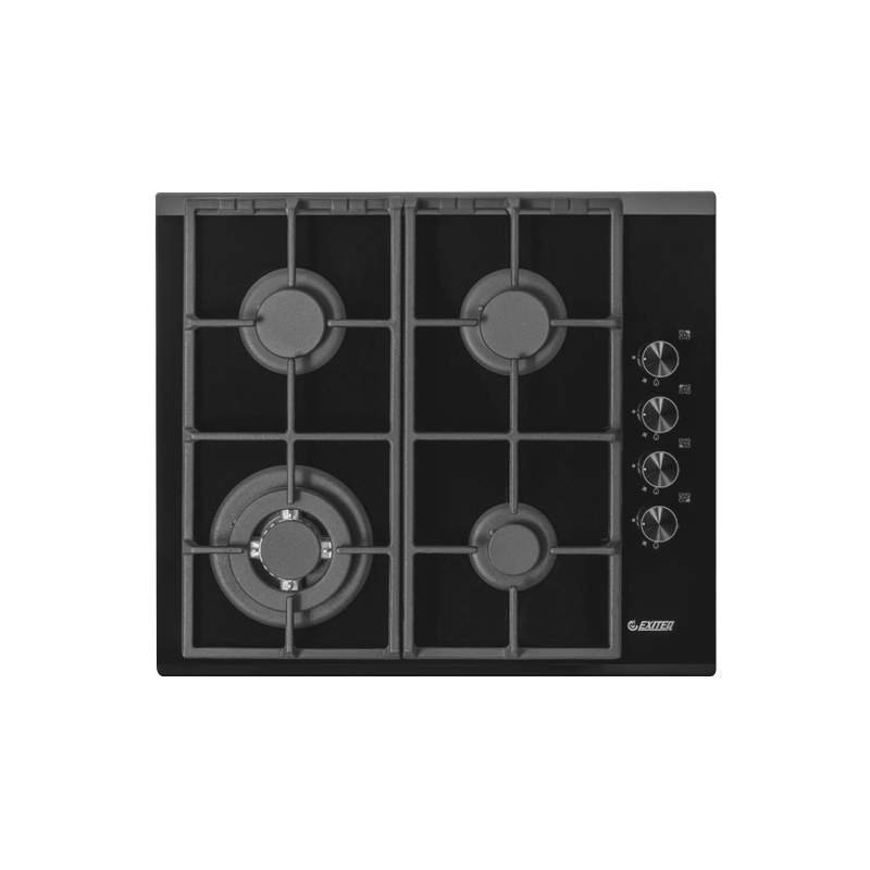 Газовая варочная панель Exiteq PL640STG-E/A Black