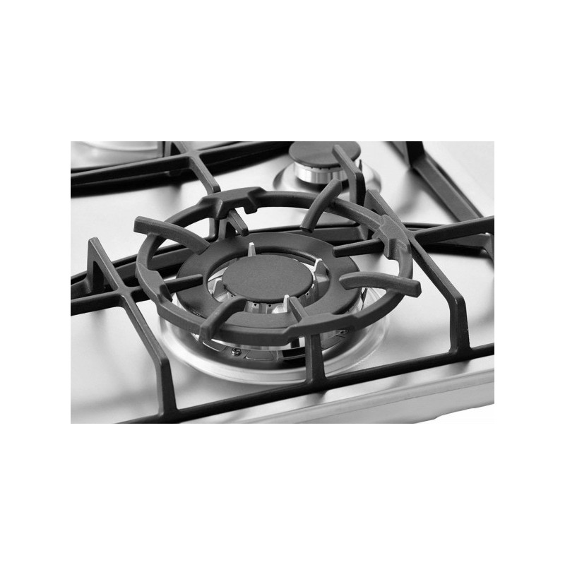 Газовая варочная панель Exiteq PF 640 STX-E/A Inox с Wok-насадкой