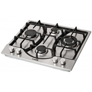 Газовая варочная панель Exiteq PF 640 STX-E/A Inox вид сбоку