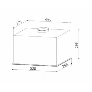 Вытяжка Exiteq EX-1236 White размеры