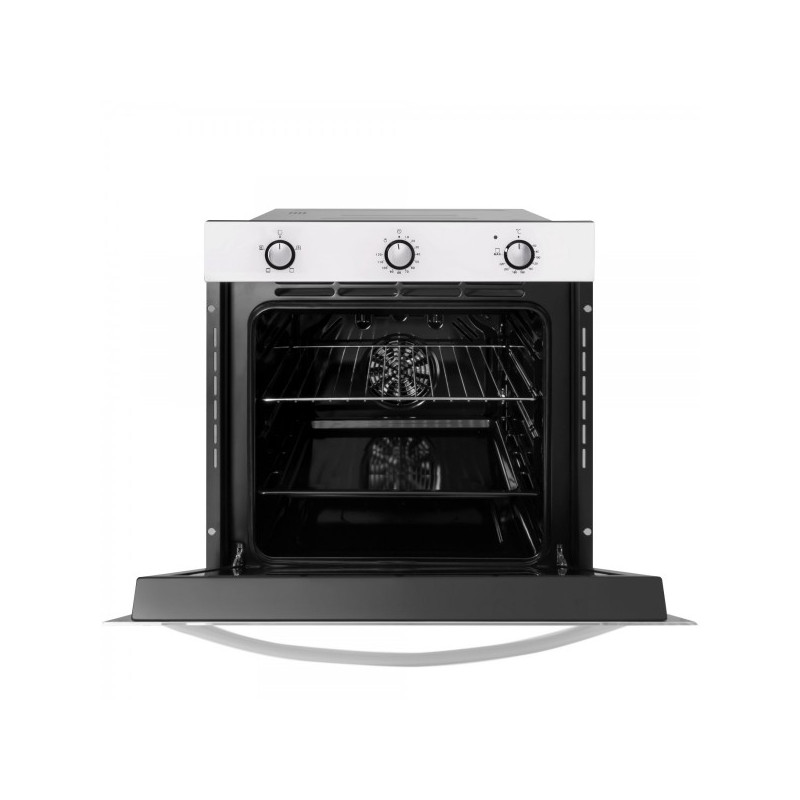 Электрический духовой шкаф Exiteq EXO-105 White с открытой дверцей