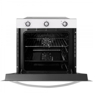 Электрический духовой шкаф Exiteq EXO-105 White с открытой дверцей