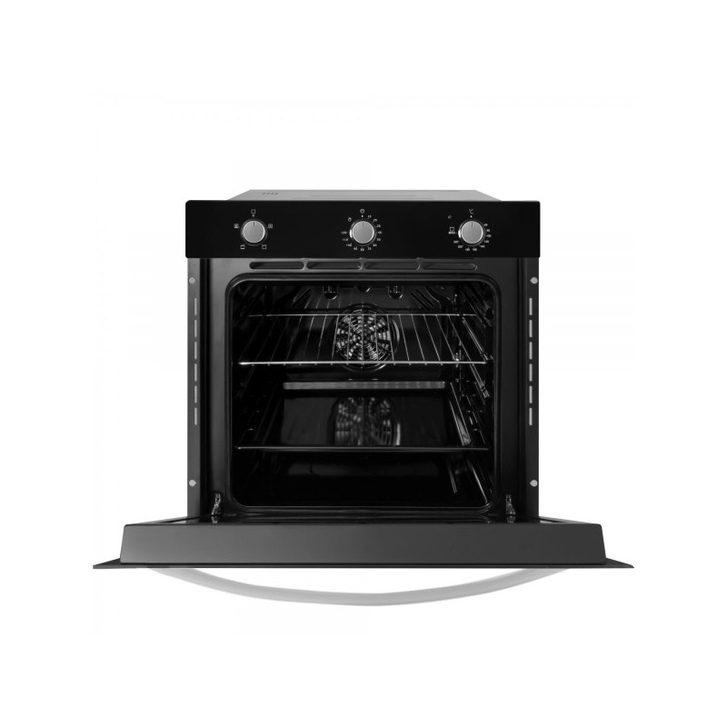 Электрический духовой шкаф Exiteq EXO-105 Black с открытой дверцей