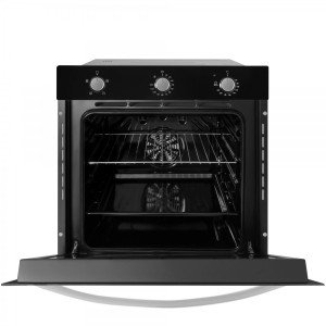 Электрический духовой шкаф Exiteq EXO-105 Black с открытой дверцей