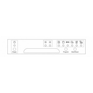 Схема панели управления посудомоечной машины Exiteq EXDW-T503