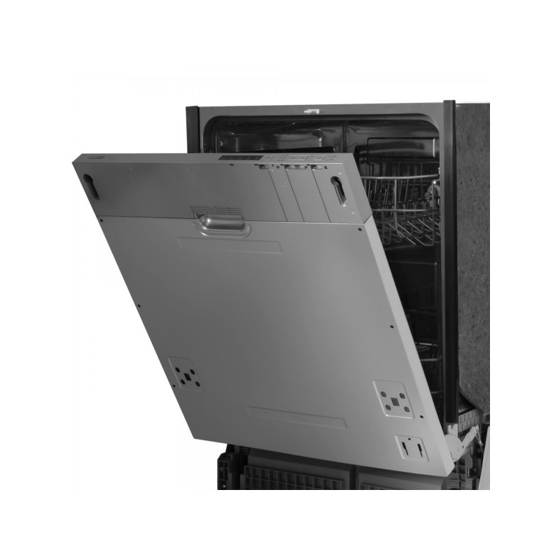 Вид спереди с открытой дверцей посудомоечной машины Exiteq EXDW-I604