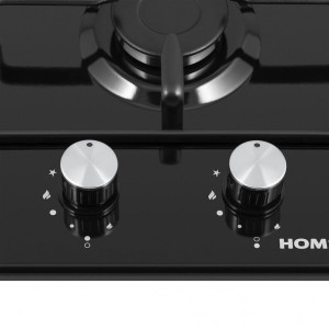 Газовая варочная панель HOMSair HGE323GCBK Black конфорка и ручки