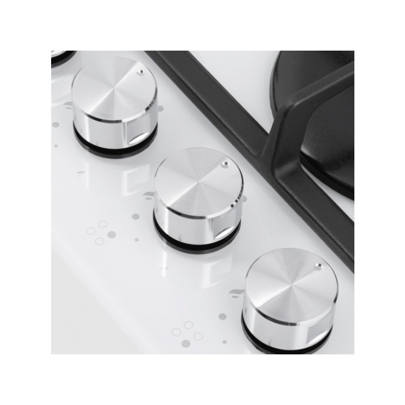 Газовая варочная панель HOMSair HGG646WH White ручки