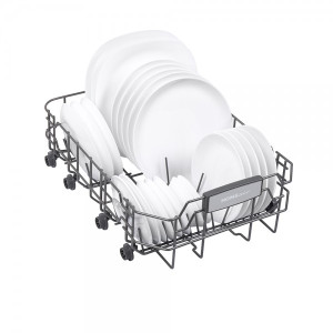 Загруженный лоток для посуды HOMSair DW47M