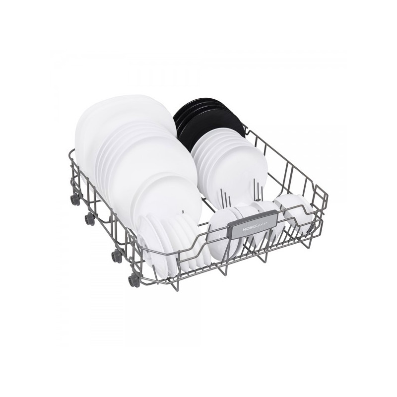Загруженный лоток для посуды HOMSair DW67M