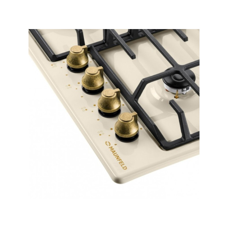 Газовая варочная панель Maunfeld EGHE.64.63CBG.R/G Beige ручки