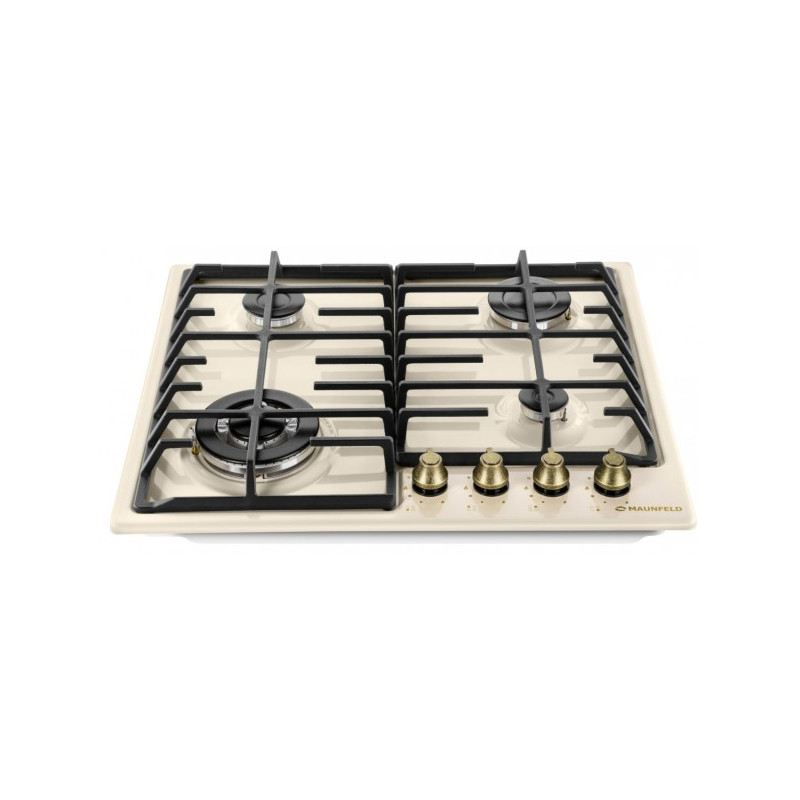 Газовая варочная панель Maunfeld EGHE.64.63CBG.R/G Beige сбоку