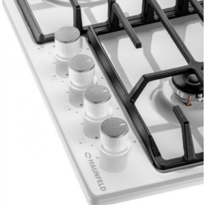 Газовая варочная панель Maunfeld EGHE.64.6CW/G White ручки