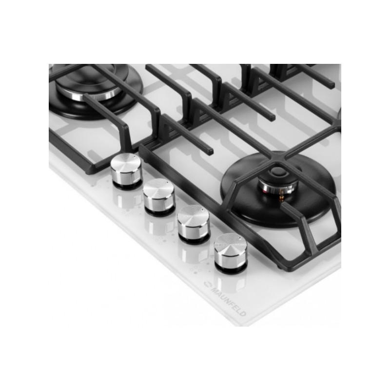 Газовая варочная панель Maunfeld EGHG.64.63CW/G White ручки