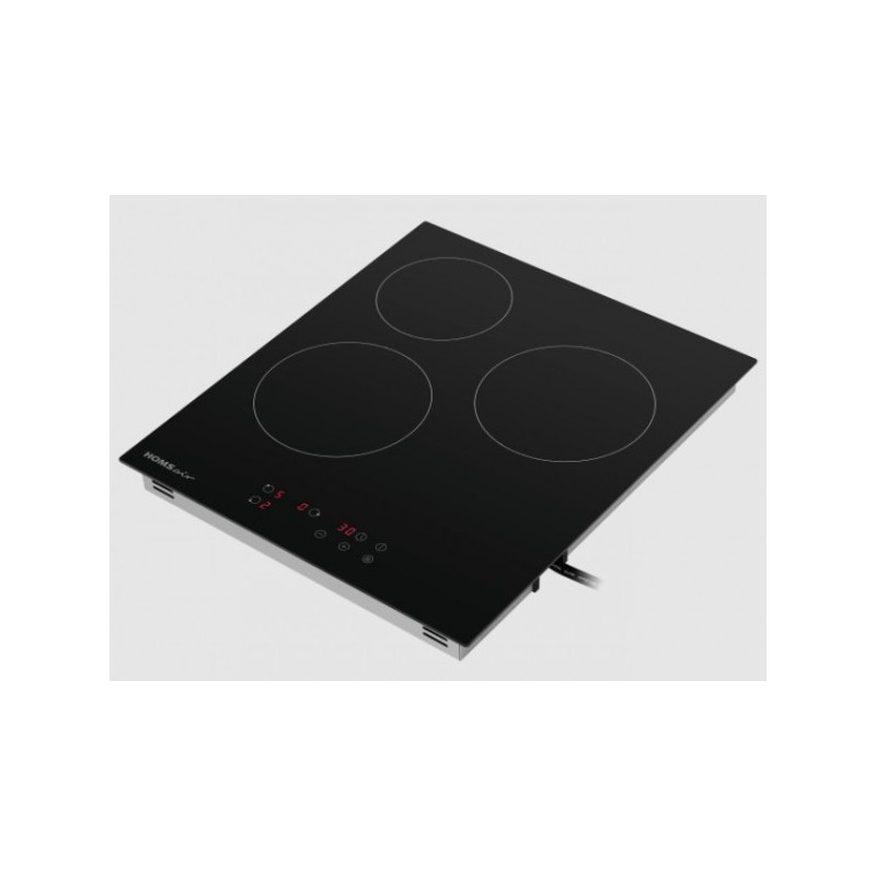 Электрическая варочная панель HOMSair HVY43BK Black сбоку