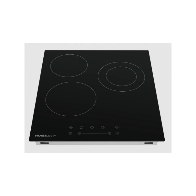 Электрическая варочная панель HOMSair HVY43DBK Black сбоку